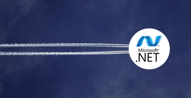 .net application migration services represented by flying .net logo